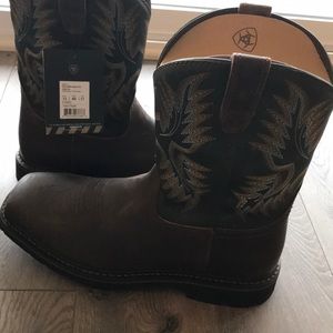 Ariat Mens Sierra Wide Square Steel Toe Boot  12 D